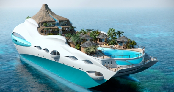 Tropical Island Yacht Cruise Ship